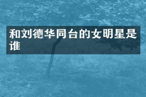 和刘德华同台的女明星是谁