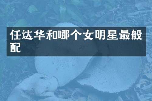 任达华和哪个女明星最般配