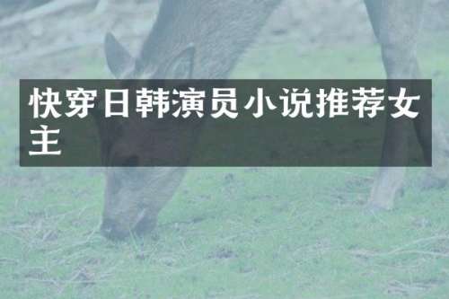 快穿日韩演员小说推荐女主