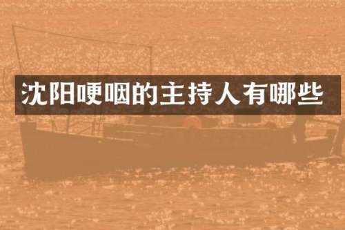 沈阳哽咽的主持人有哪些