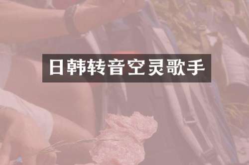 日韩转音空灵歌手