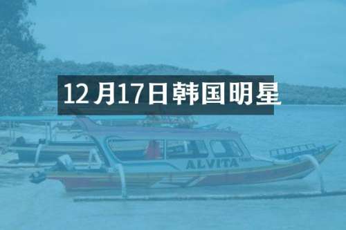 12月17日韩国明星