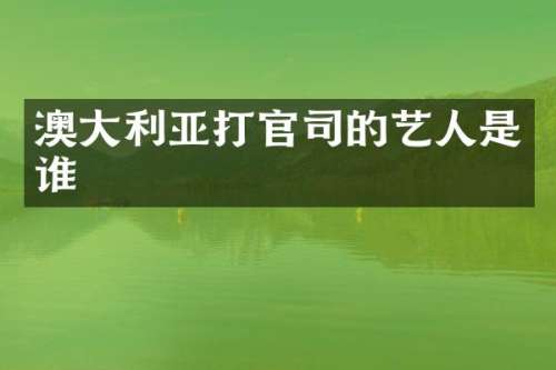 澳大利亚打官司的艺人是谁