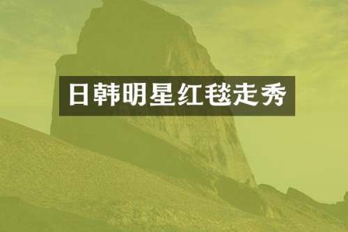 日韩明星红毯走秀