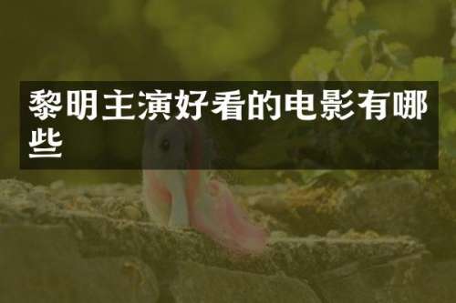 黎明主演好看的电影有哪些