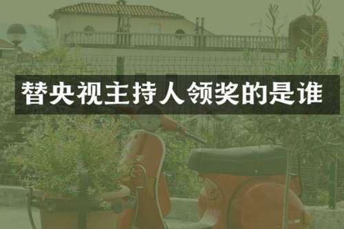 替央视主持人领奖的是谁