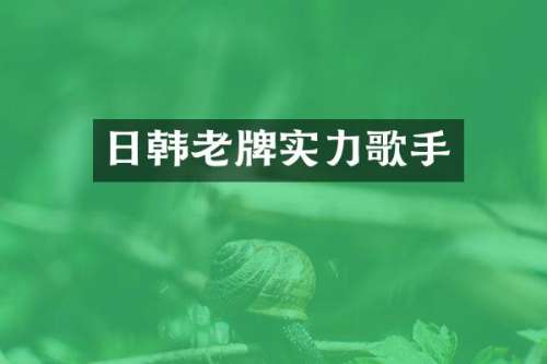 日韩老牌实力歌手