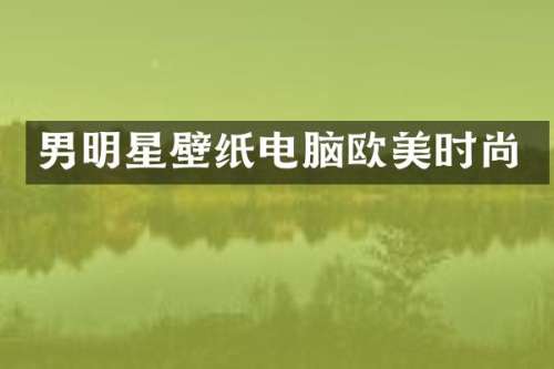 男明星壁纸电脑欧美时尚