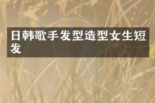 日韩歌手发型造型女生短发