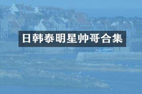 日韩泰明星帅哥