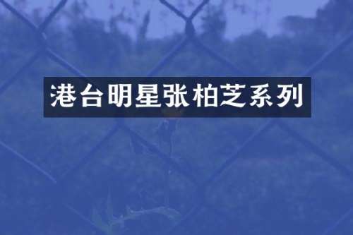 港台明星张柏芝系列
