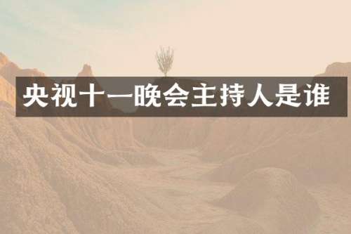 央视十一晚会主持人是谁