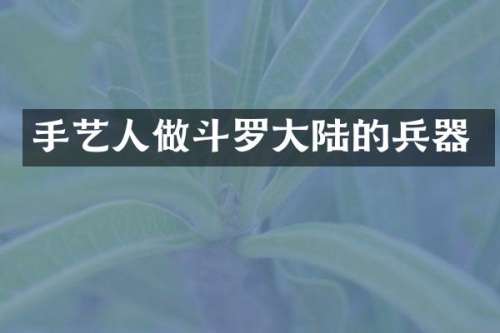 手艺人做斗罗大陆的兵器
