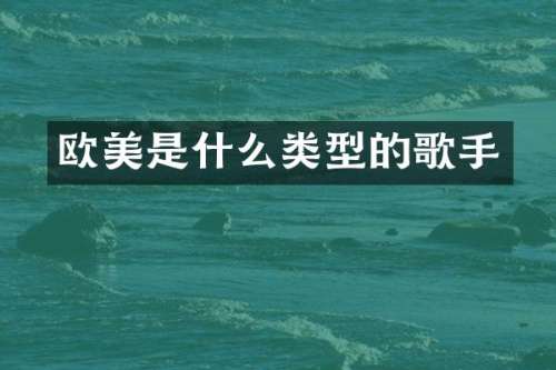 欧美是什么类型的歌手