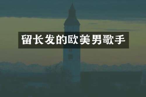 留长发的欧美男歌手