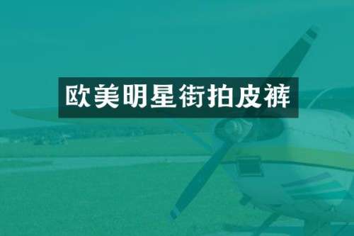 欧美明星街拍皮裤