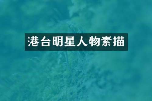 港台明星人物素描