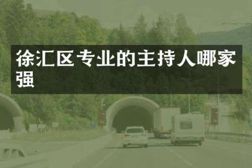 徐汇区专业的主持人哪家强