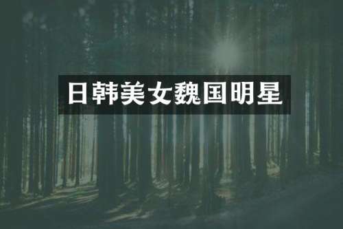 日韩魏国明星