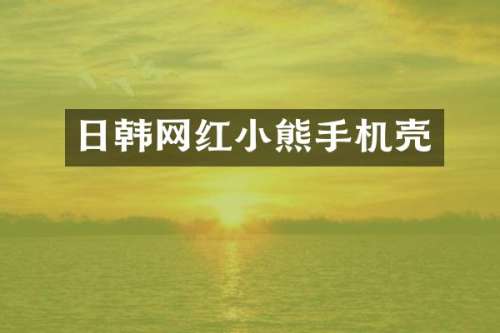 日韩网红小熊手机壳