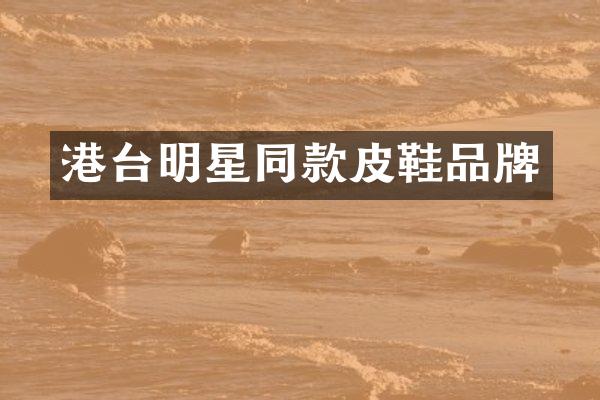 港台明星同款皮鞋品牌