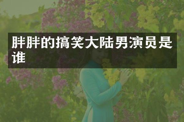胖胖的搞笑大陆男演员是谁