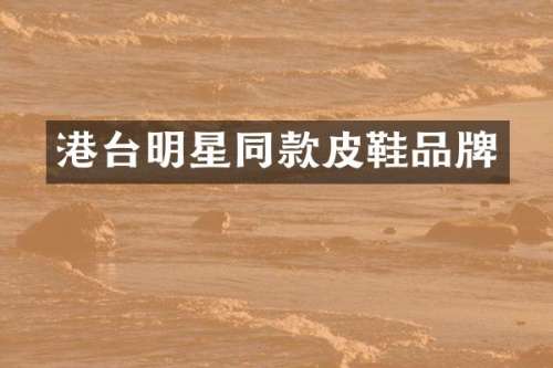 港台明星同款皮鞋品牌