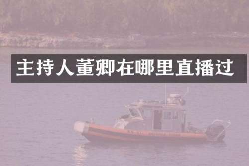 主持人董卿在哪里直播过