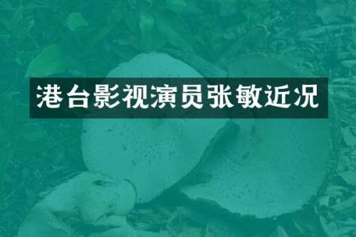 港台影视演员张敏近况