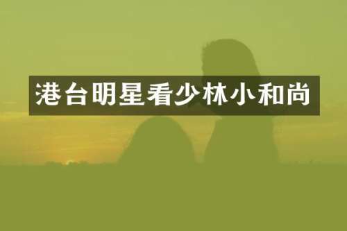 港台明星看少林小和尚