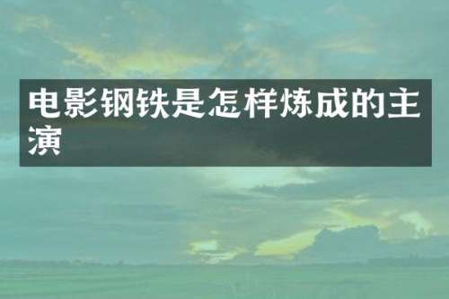 电影钢铁是怎样炼成的主演