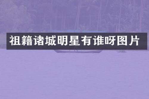 祖籍诸城明星有谁呀图片