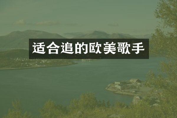 适合追的欧美歌手