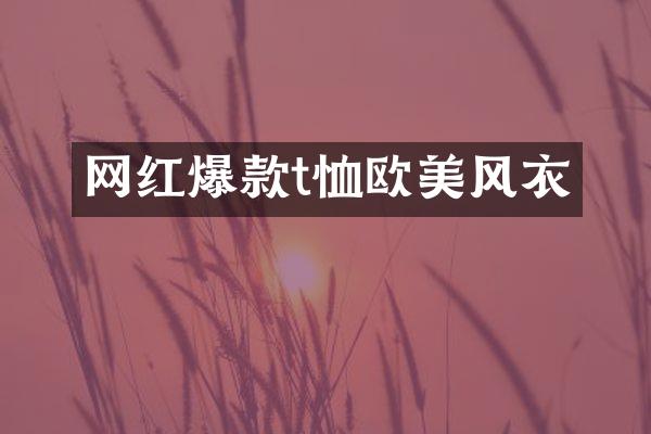 网红爆款t恤欧美风衣