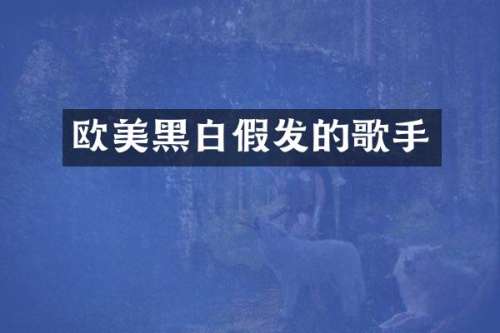 欧美黑白假发的歌手