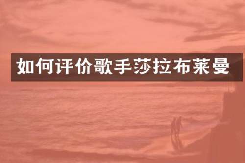 如何评价歌手莎拉布莱曼