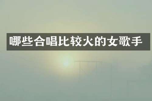 哪些合唱比较火的女歌手