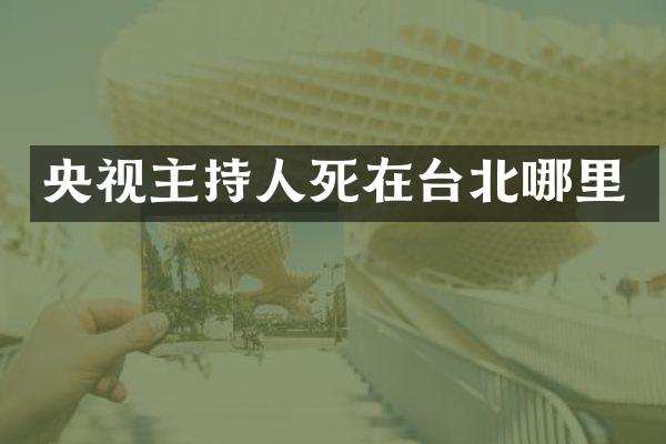 央视主持人死在台北哪里