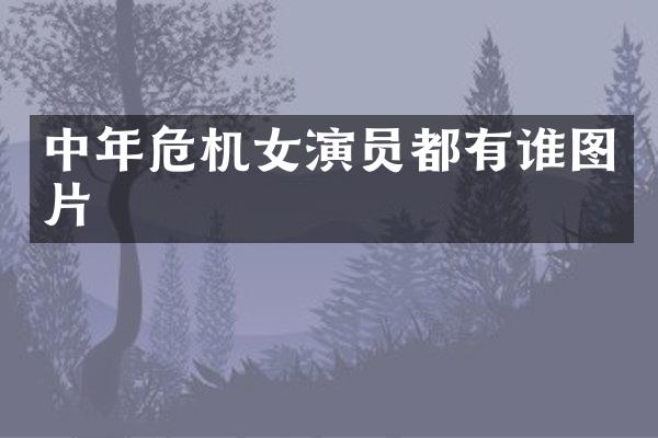 中年危机女演员都有谁图片