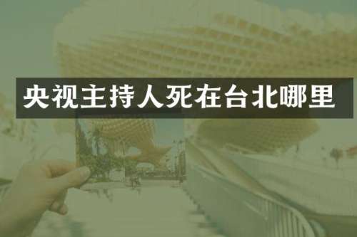 央视主持人死在台北哪里
