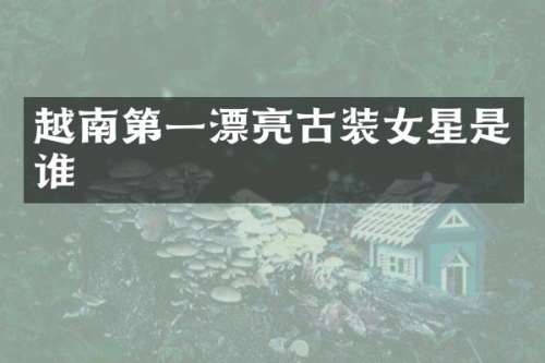越南第一漂亮古装女星是谁