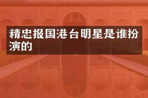 精忠报国港台明星是谁扮演的