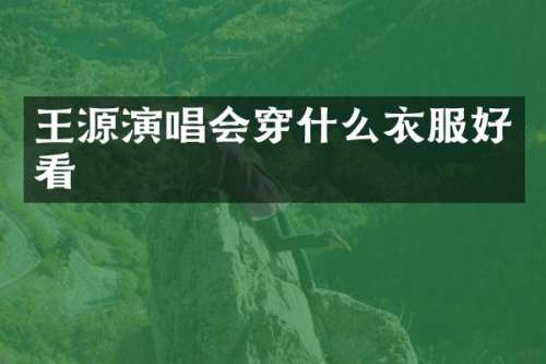 王源演唱会穿什么衣服好看