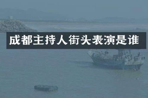 成都主持人街头表演是谁