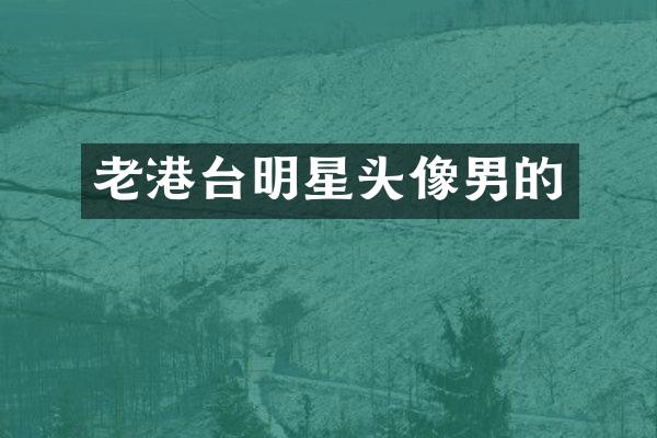 老港台明星头像男的