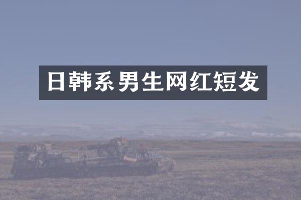 日韩系男生网红短发