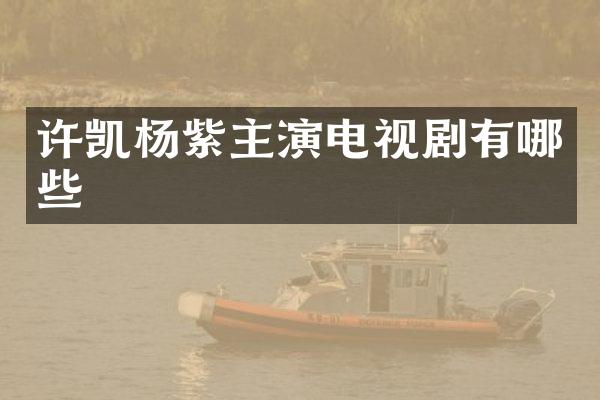许凯杨紫主演电视剧有哪些