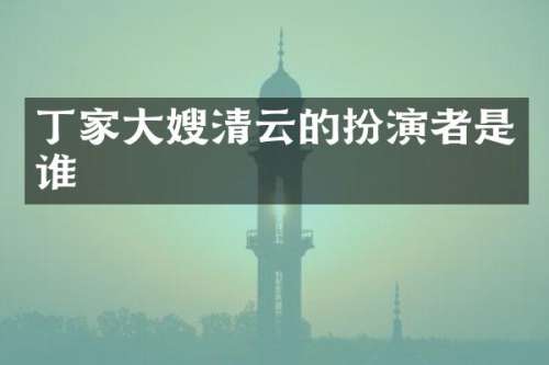 丁家大嫂清云的扮演者是谁