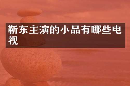 主演的小品有哪些电视