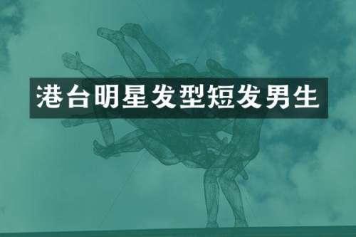 港台明星发型短发男生
